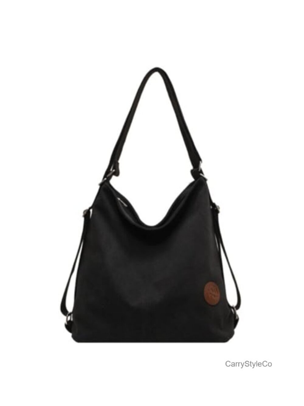Canvas Convertible Backpack Crossbody Tote Purse Shoulder Bag Travel Work
